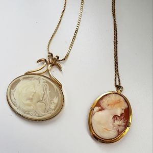 Two Cameo Necklaces